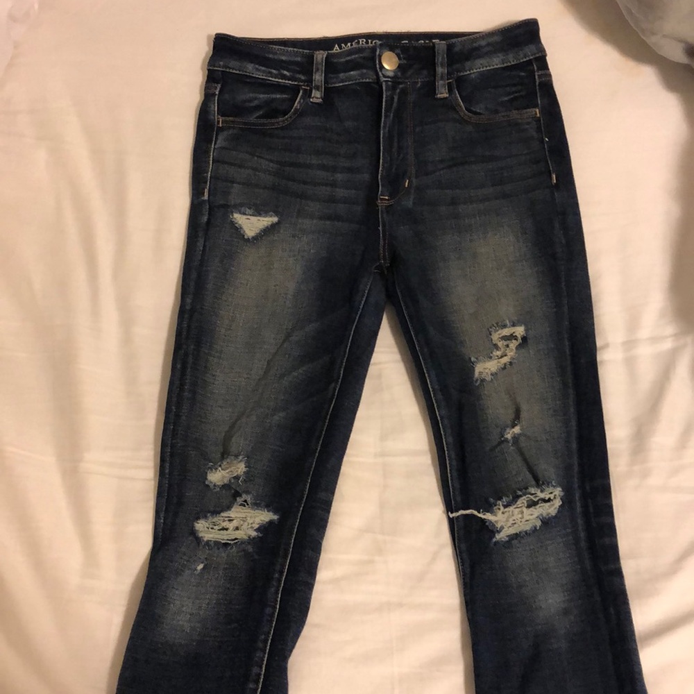 American Eagle destroyed high rise jegging